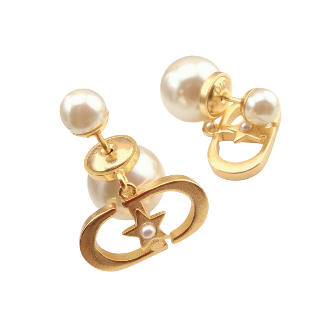 CDE164 Dior CD Star pearl earrings - ccjewelryacc