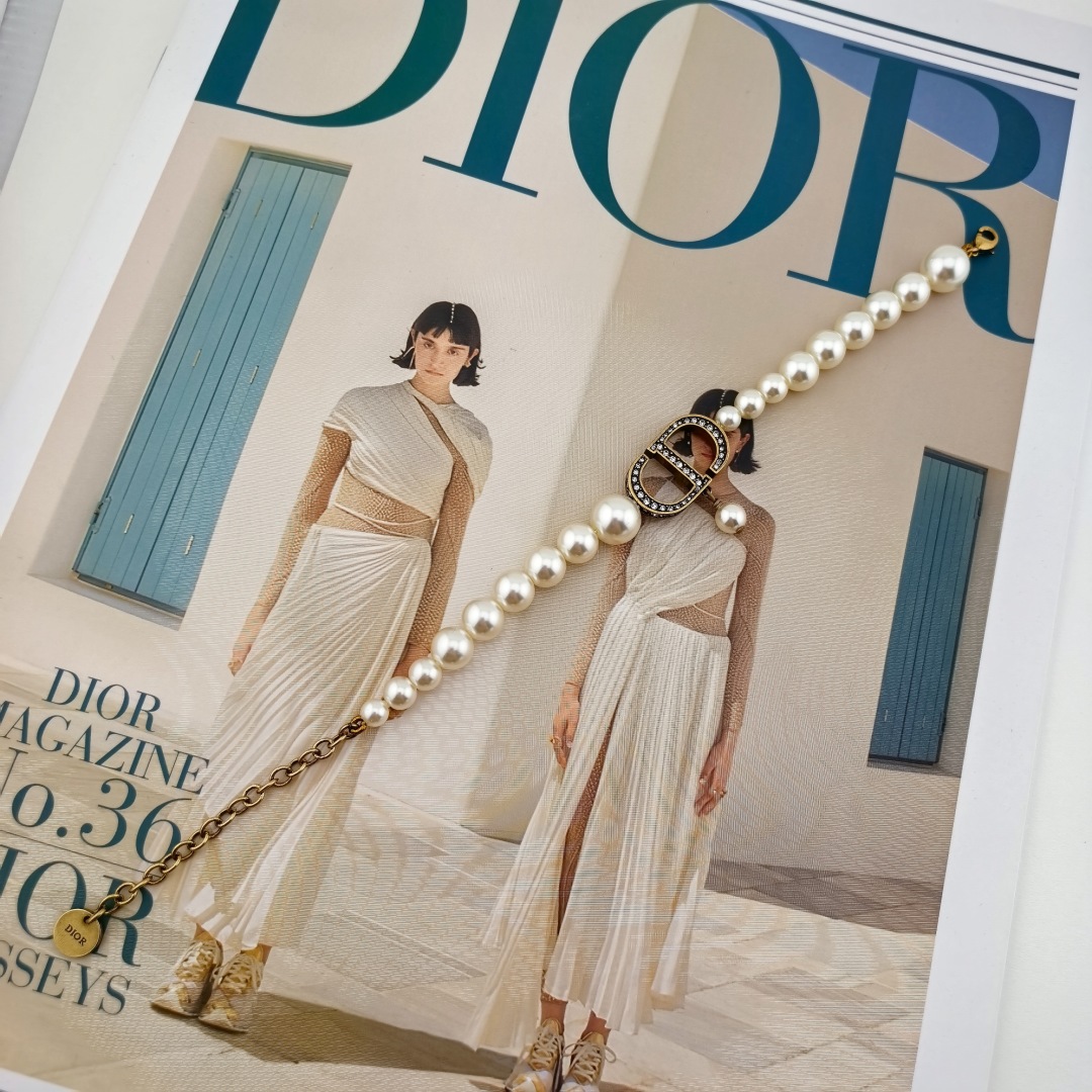 CDS016 Dior CD Pearl bracelet for women - ccjewelryacc
