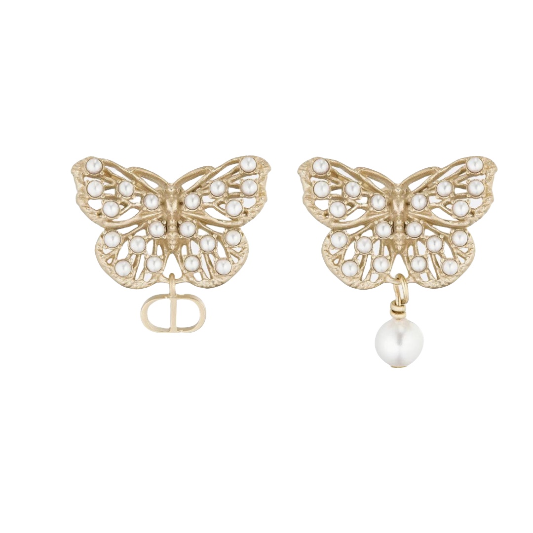 CDE157 Dior Toile de Papillon butterfly earrings - ccjewelryacc