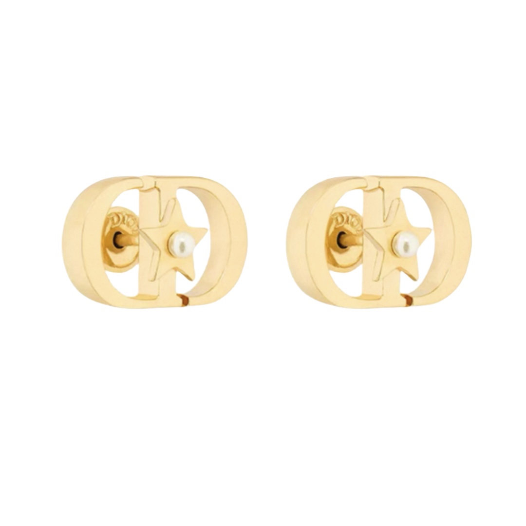 CDE165 Dior cd star pearl earrings - ccjewelryacc