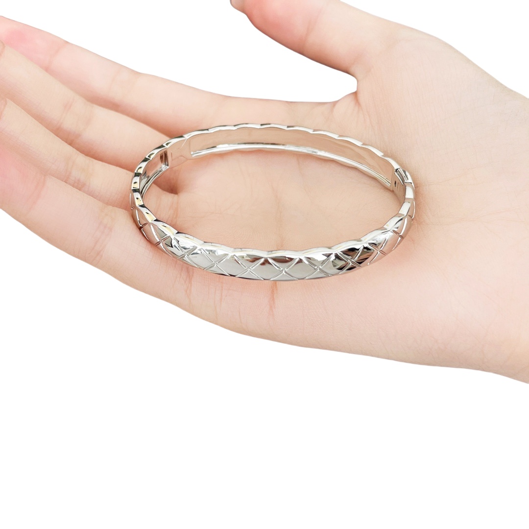 CCS114 Wide metal COCO Crush Bangle Bracelet - ccjewelryacc