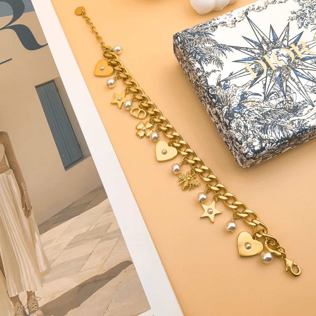 CDN062 Dior Lucky Dior choker necklace - ccjewelryacc