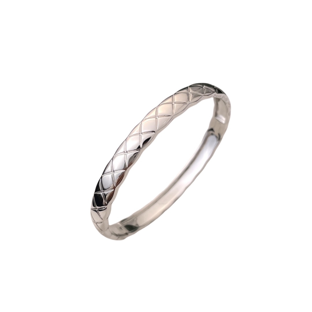 CCS114 Wide metal COCO Crush Bangle Bracelet - ccjewelryacc