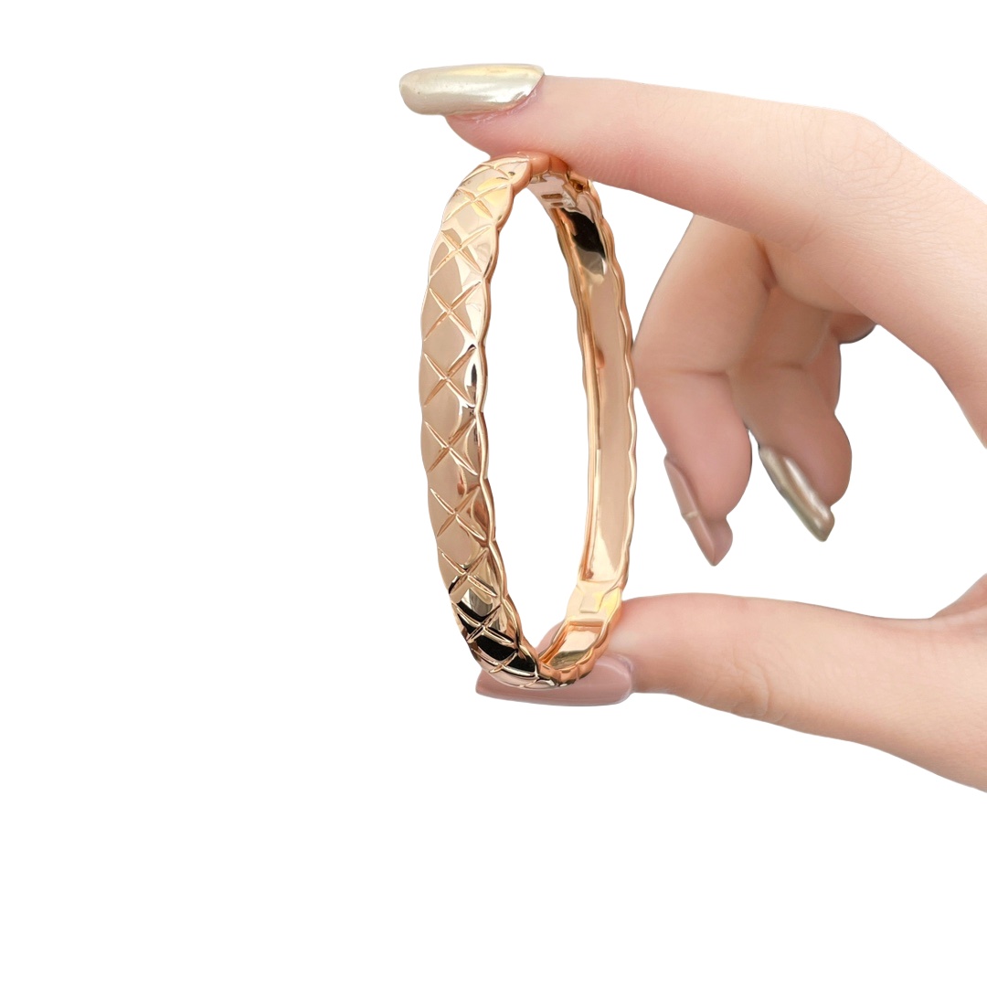 CCS114 Wide metal COCO Crush Bangle Bracelet - ccjewelryacc