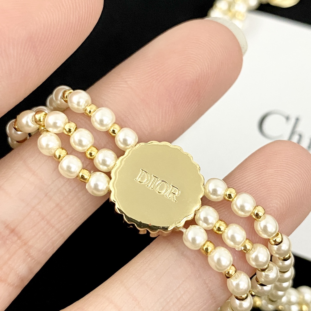 CDN314  Dior Petit CD Baroque choker necklace - ccjewelryacc