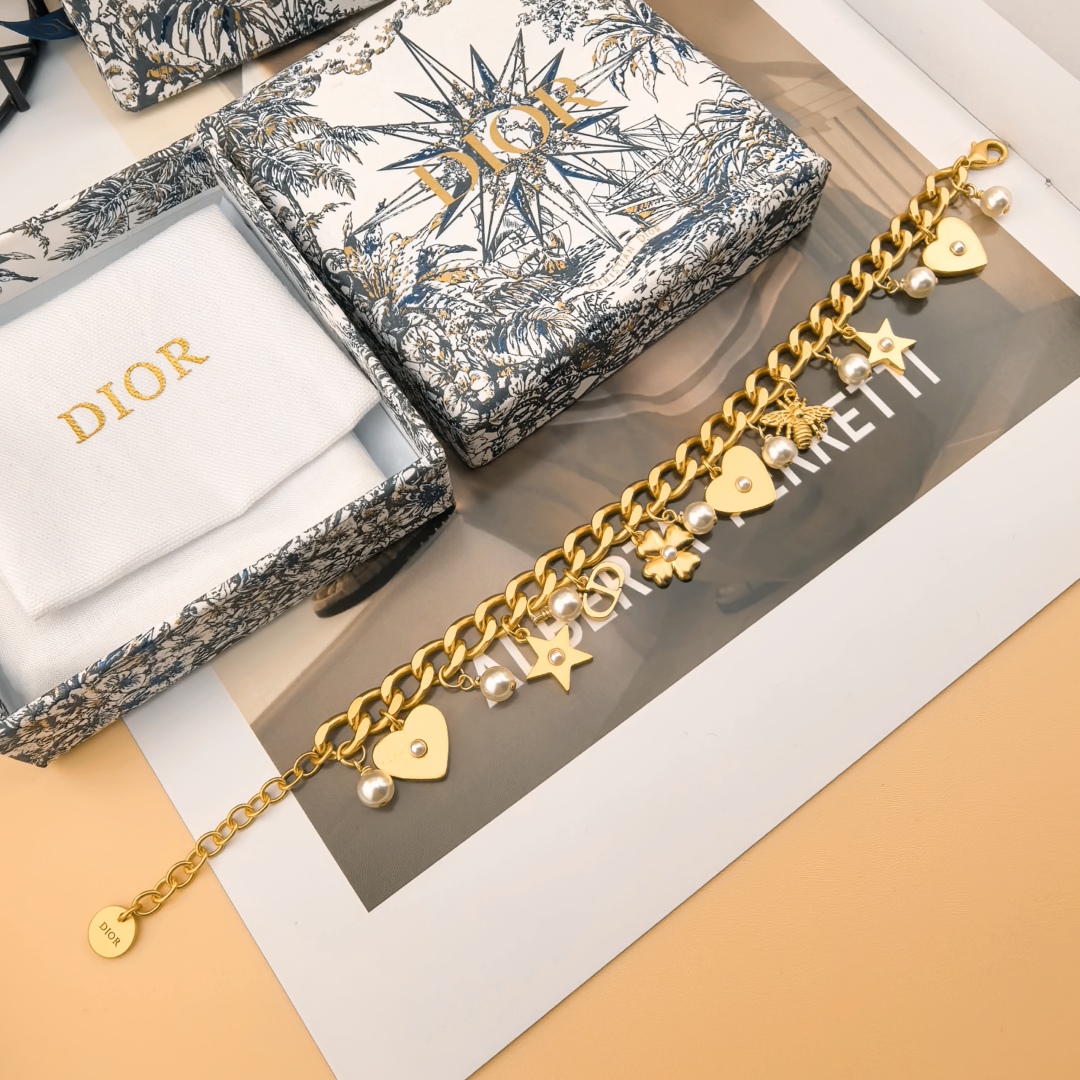 CDS025 Lucky dior charms bracelet - ccjewelryacc
