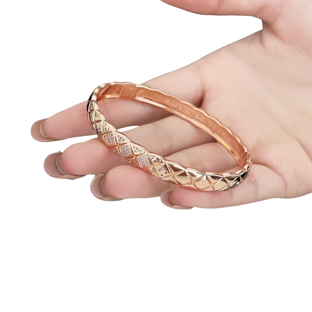 CCS114 Wide metal COCO Crush Bangle Bracelet - ccjewelryacc