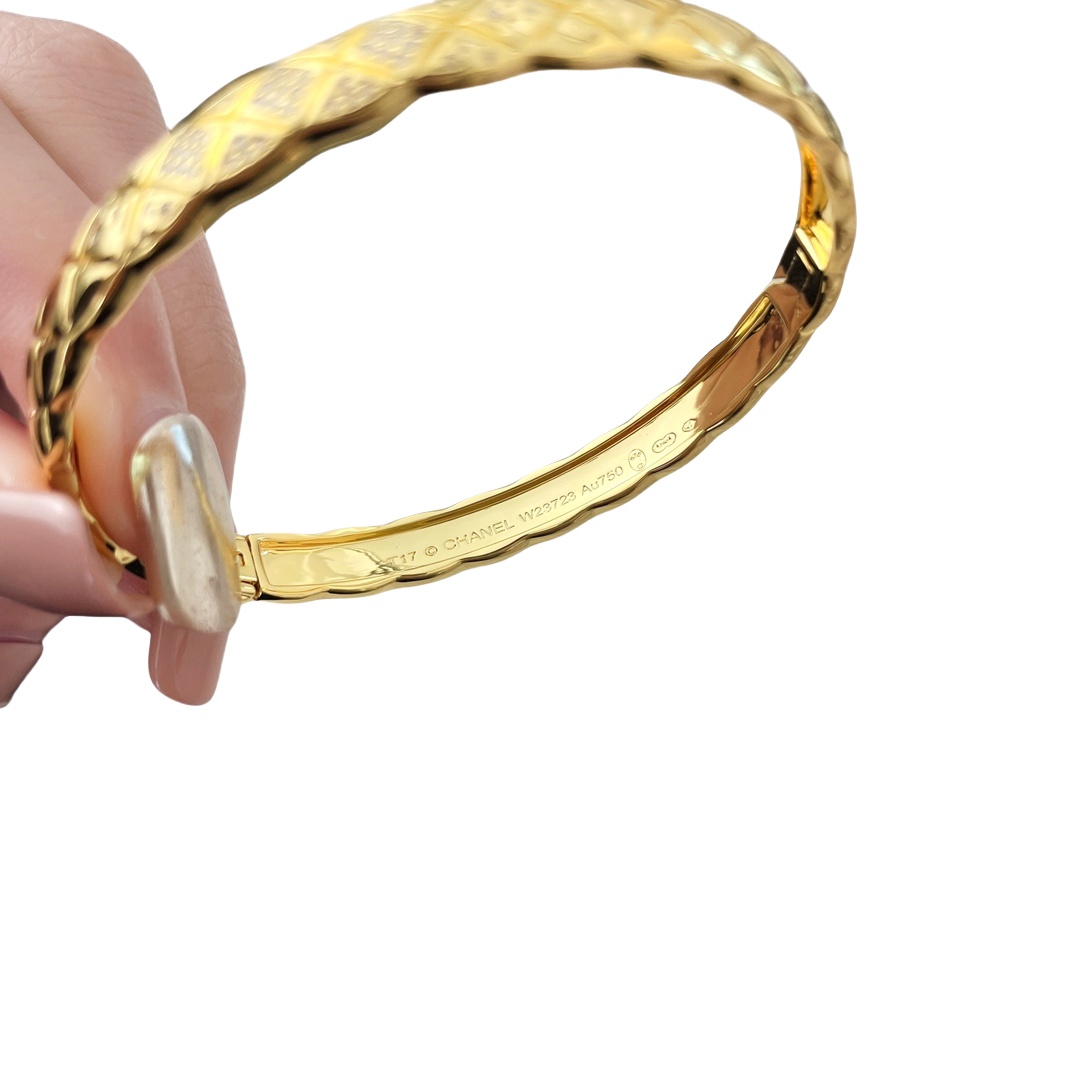 CCS114 Wide metal COCO Crush Bangle Bracelet - ccjewelryacc