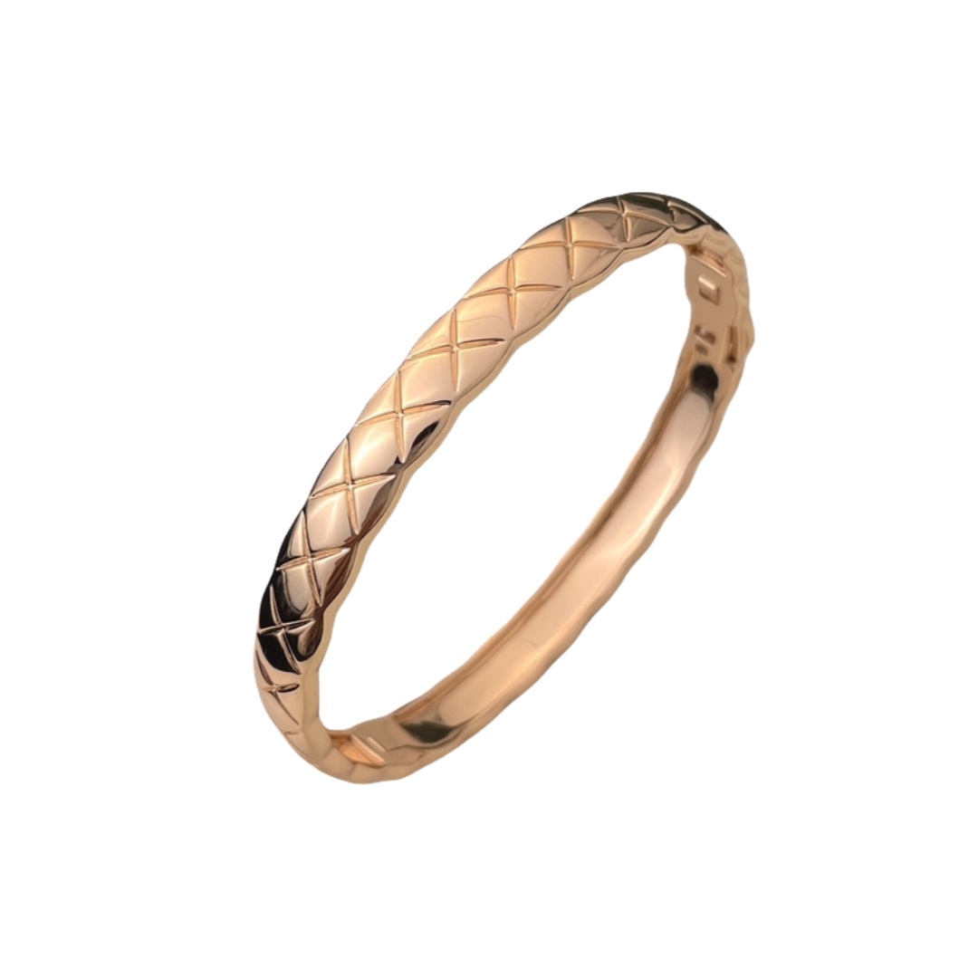 CCS114 Wide metal COCO Crush Bangle Bracelet - ccjewelryacc