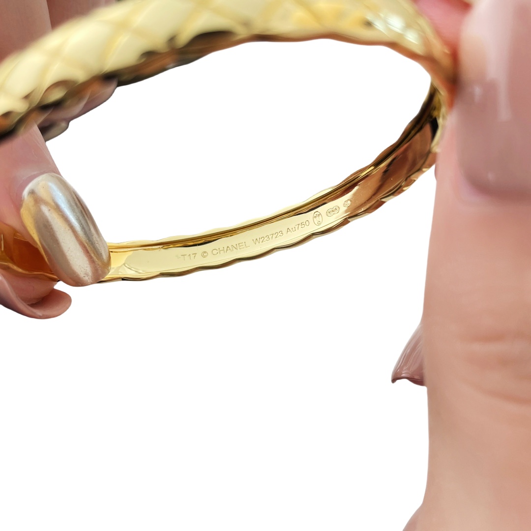 CCS114 Wide metal COCO Crush Bangle Bracelet - ccjewelryacc