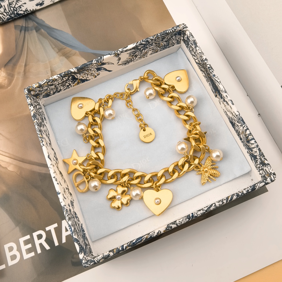 CDS025 Lucky dior charms bracelet - ccjewelryacc