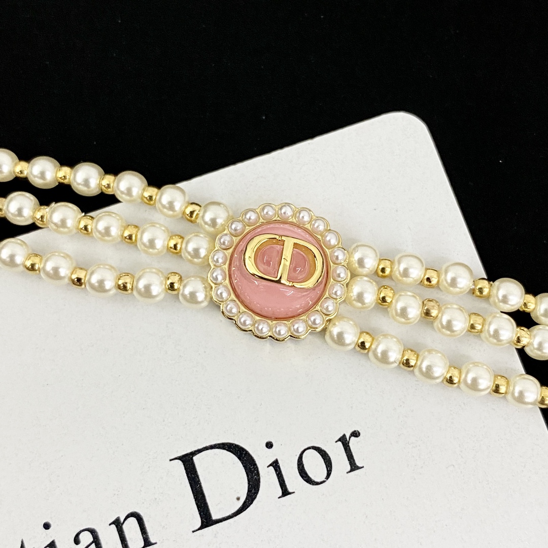 CDN314  Dior Petit CD Baroque choker necklace - ccjewelryacc