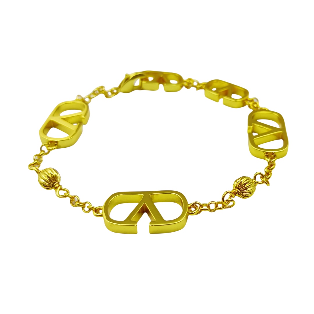 VTS031 Valentino Garavani logo bracelet - ccjewelryacc