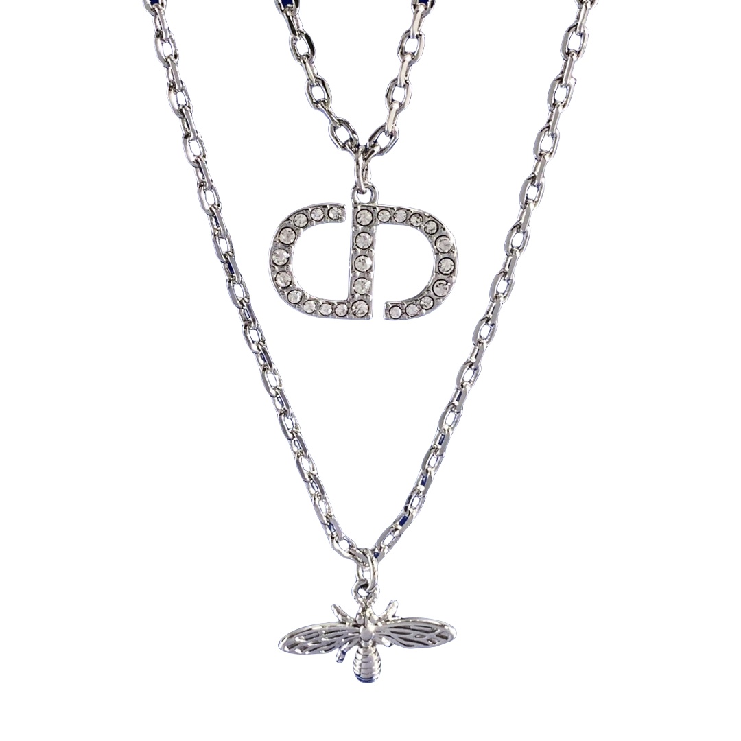 CDN054 Dior Petit CD bee necklace - ccjewelryacc
