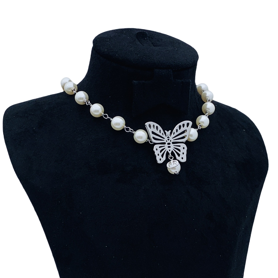 CDN150 Christian dior butterfly necklace - ccjewelryacc
