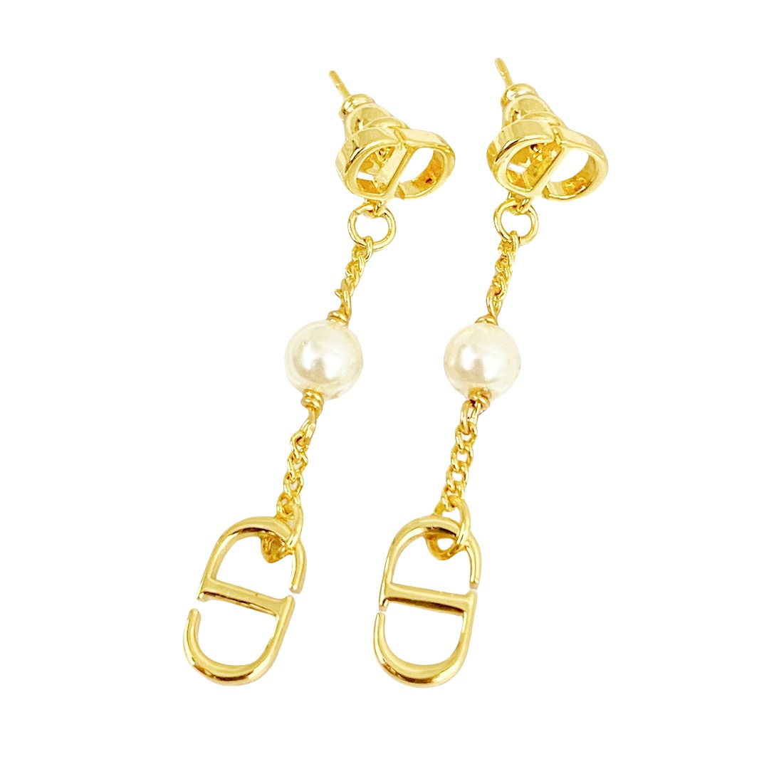 CDE214 Dior Petit cd tassels earrings - ccjewelryacc