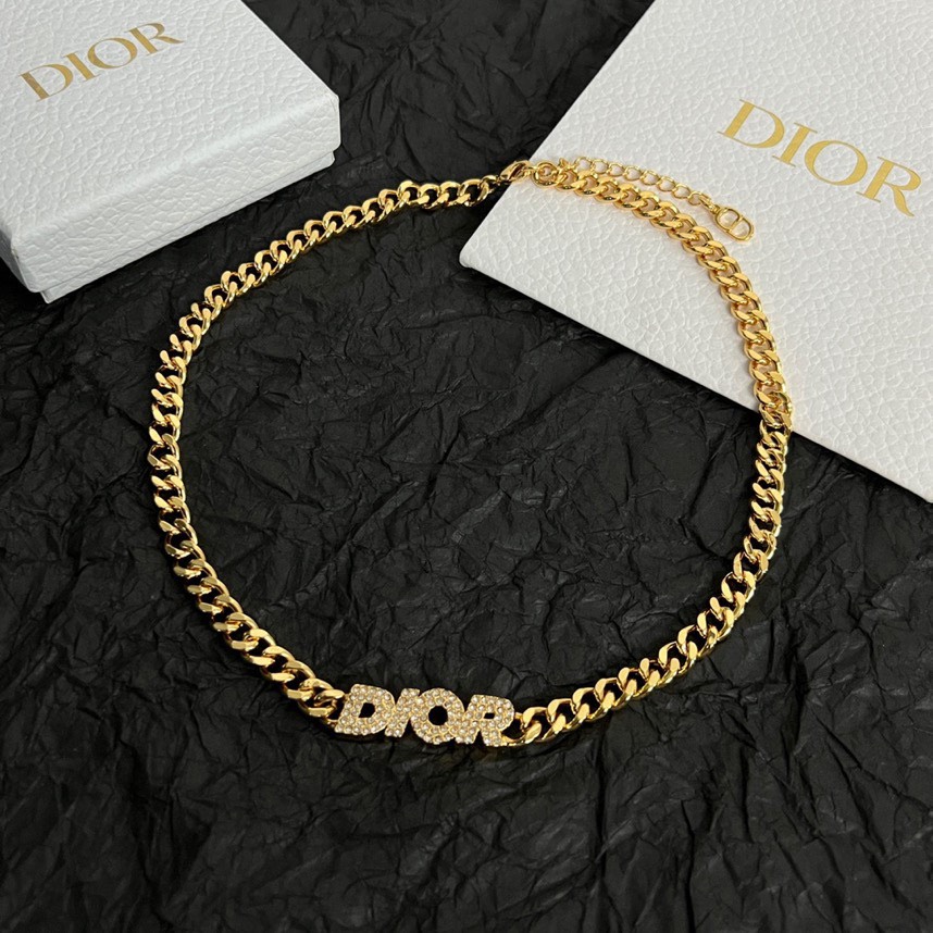 CDN238 Dior chain choker necklace - ccjewelryacc