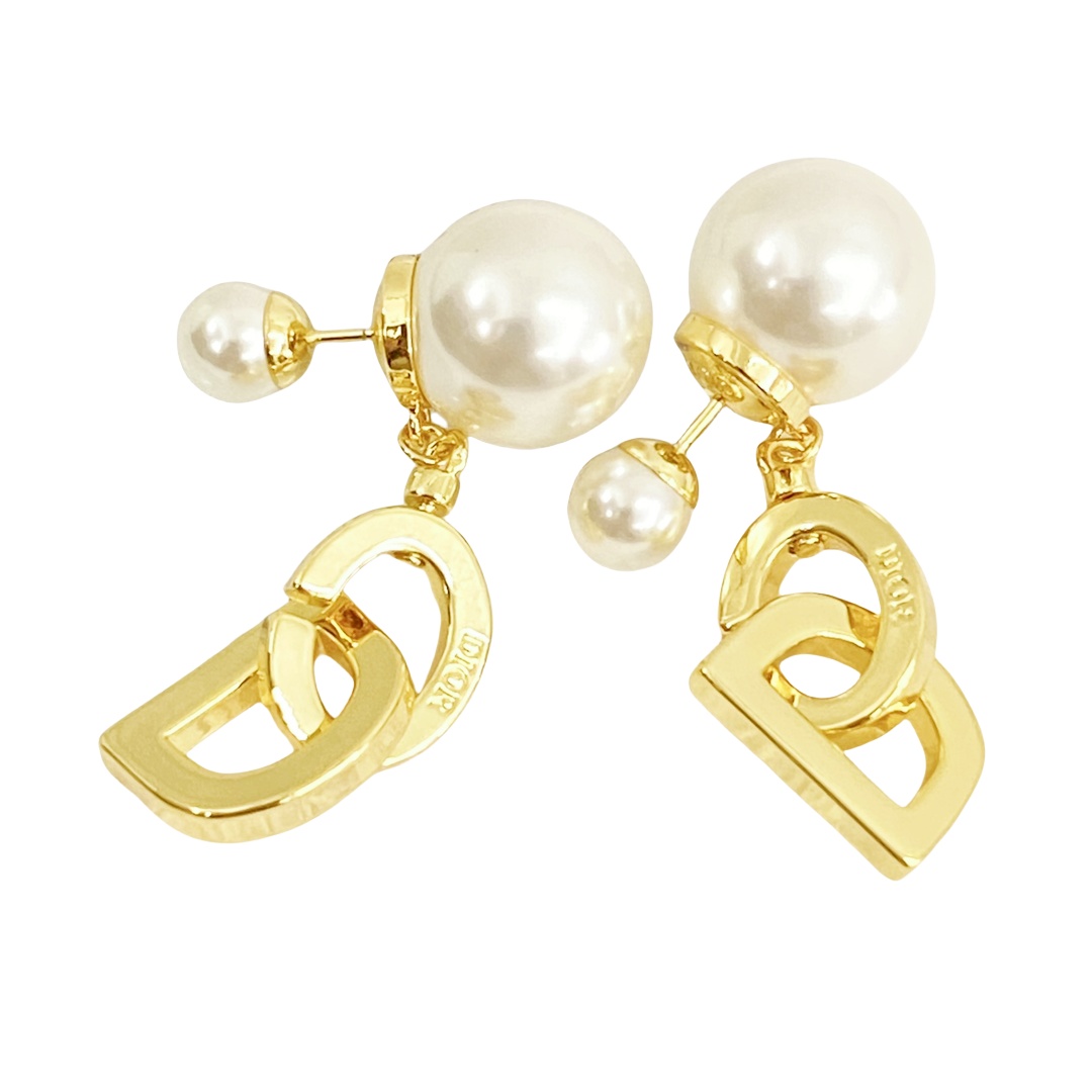 CDE213 CD pearl earrings - ccjewelryacc