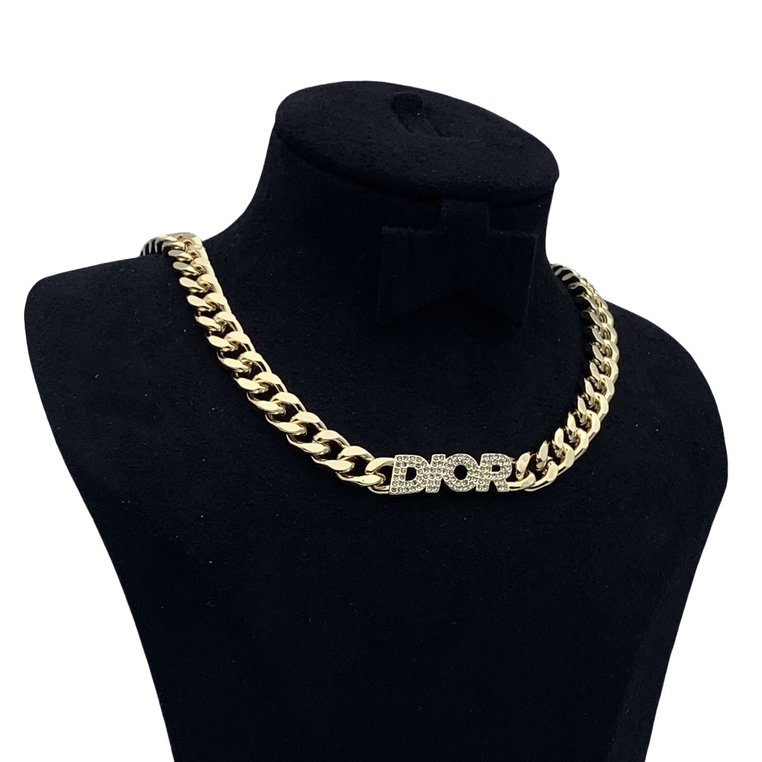 CDN238 Dior chain choker necklace - ccjewelryacc