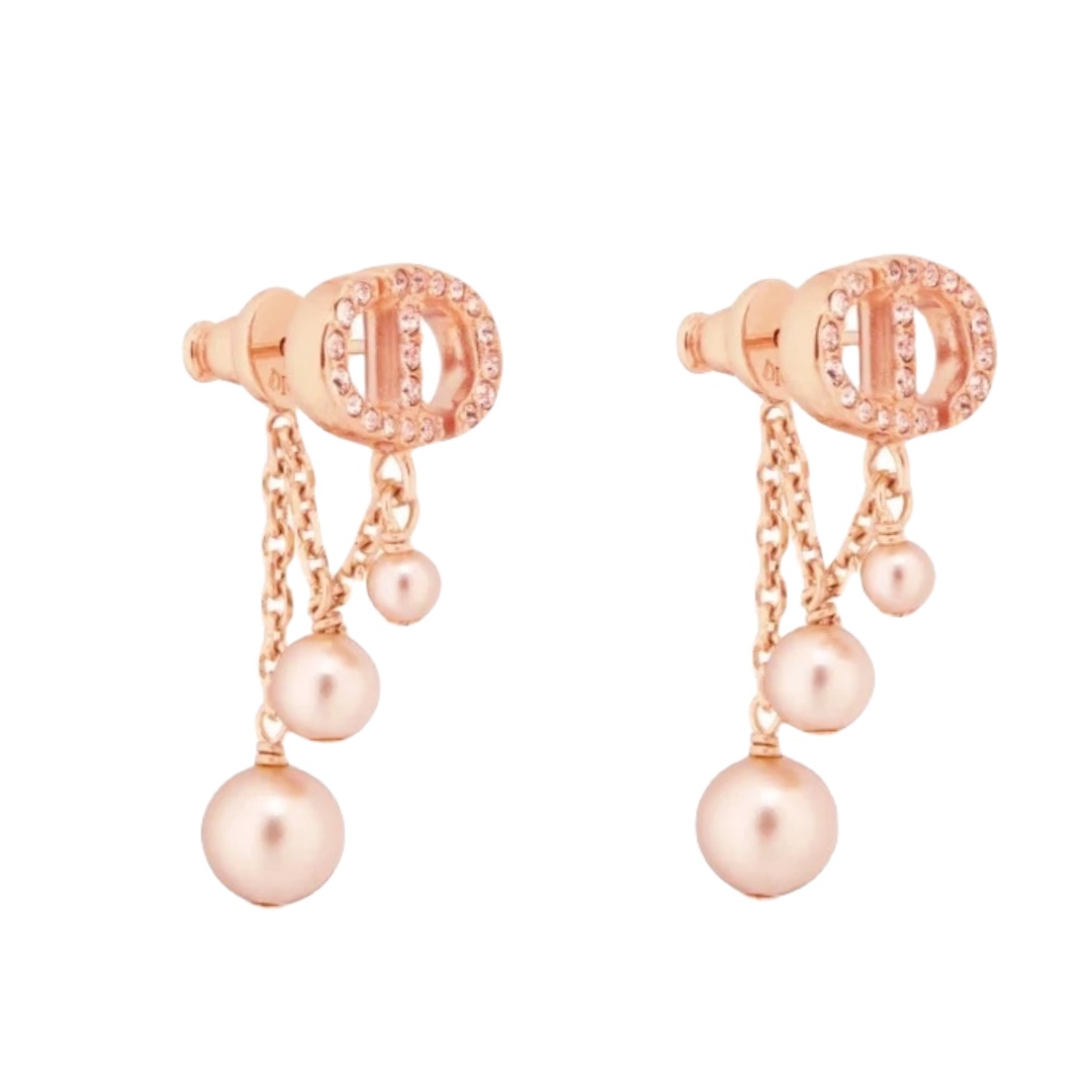 CDE183 Dior earrings pink - ccjewelryacc