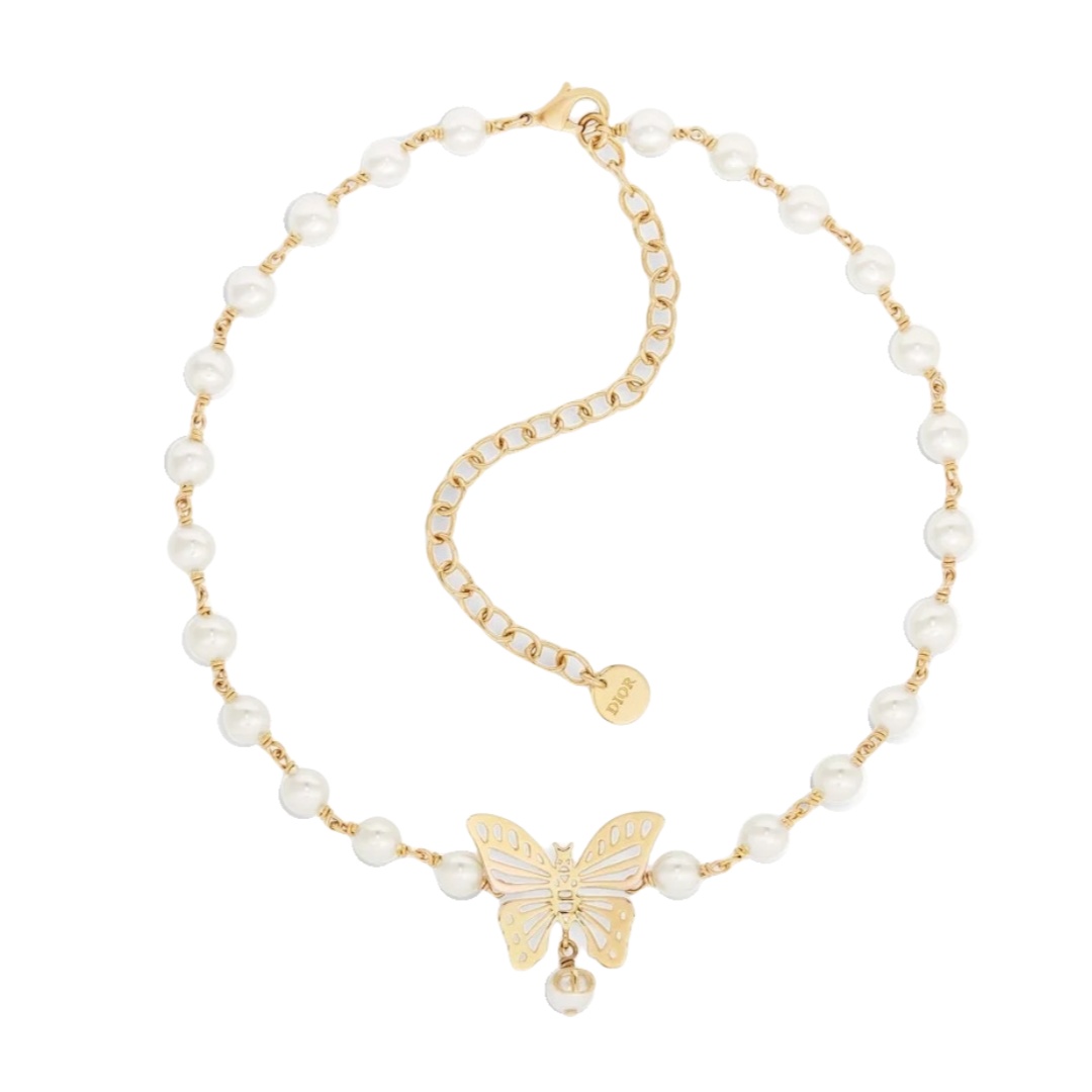 CDN150 Christian dior butterfly necklace - ccjewelryacc