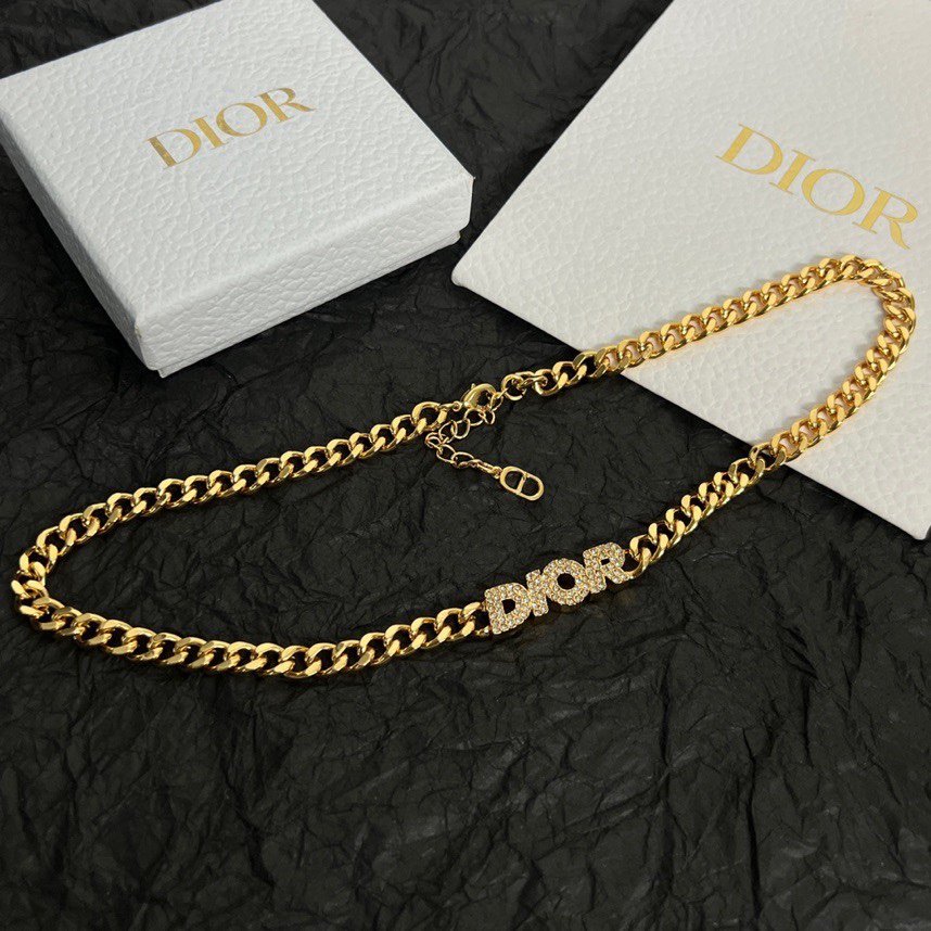 CDN238 Dior chain choker necklace - ccjewelryacc