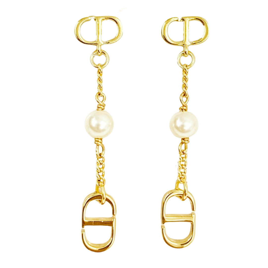CDE214 Dior Petit cd tassels earrings - ccjewelryacc