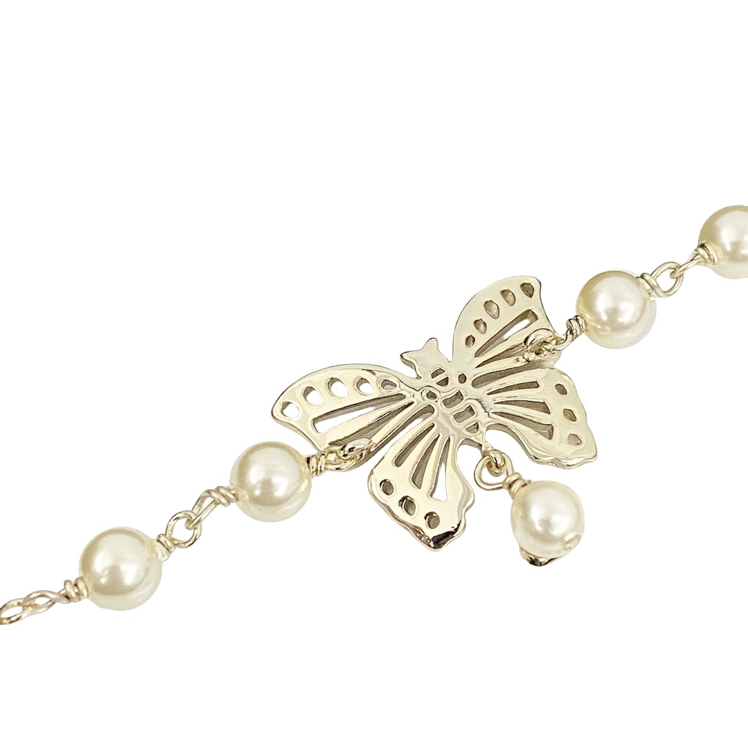 CDN150 Christian dior butterfly necklace - ccjewelryacc