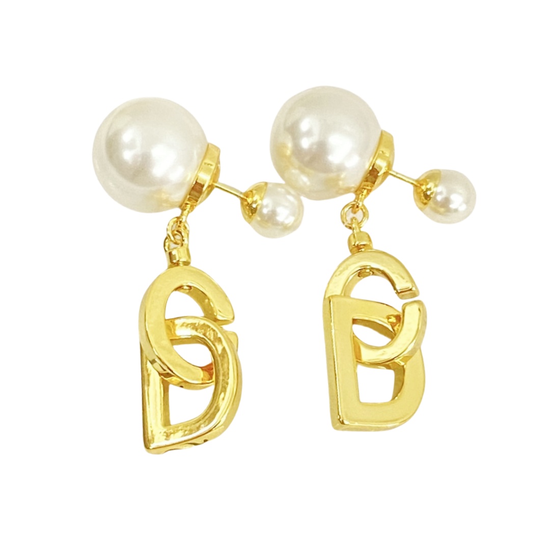 CDE213 CD pearl earrings - ccjewelryacc