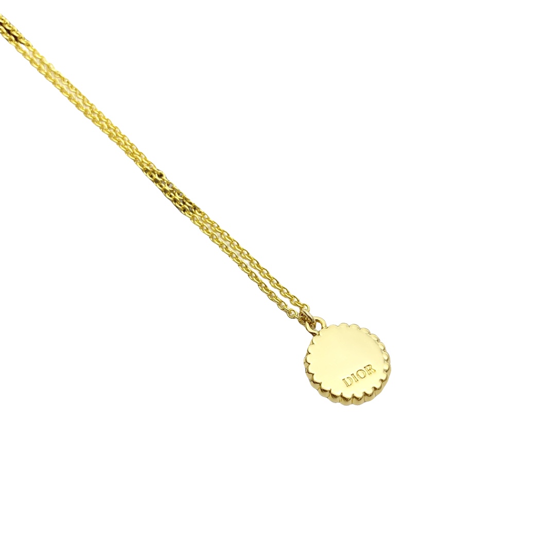CDN276 Dior Petit CD baroque pendant necklace - ccjewelryacc