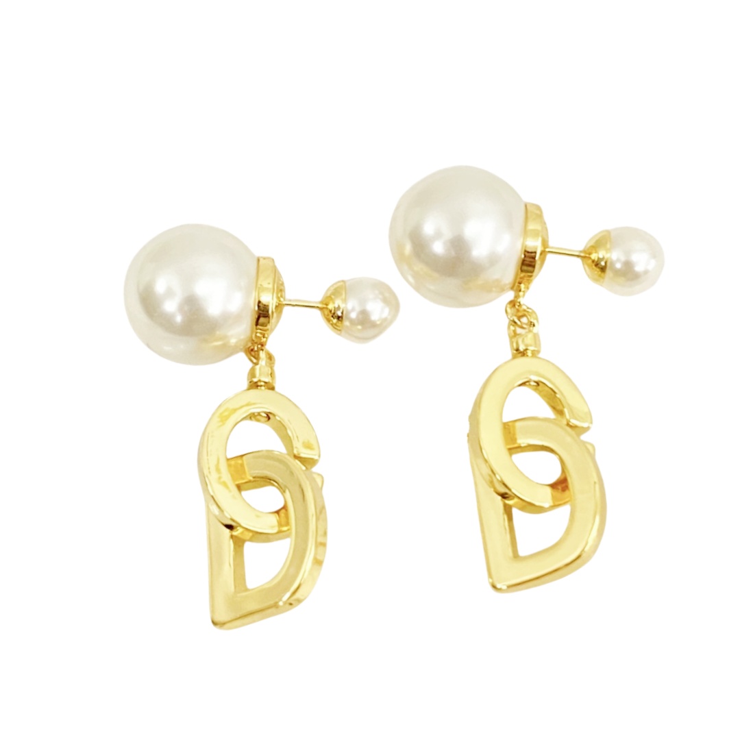 CDE213 CD pearl earrings - ccjewelryacc