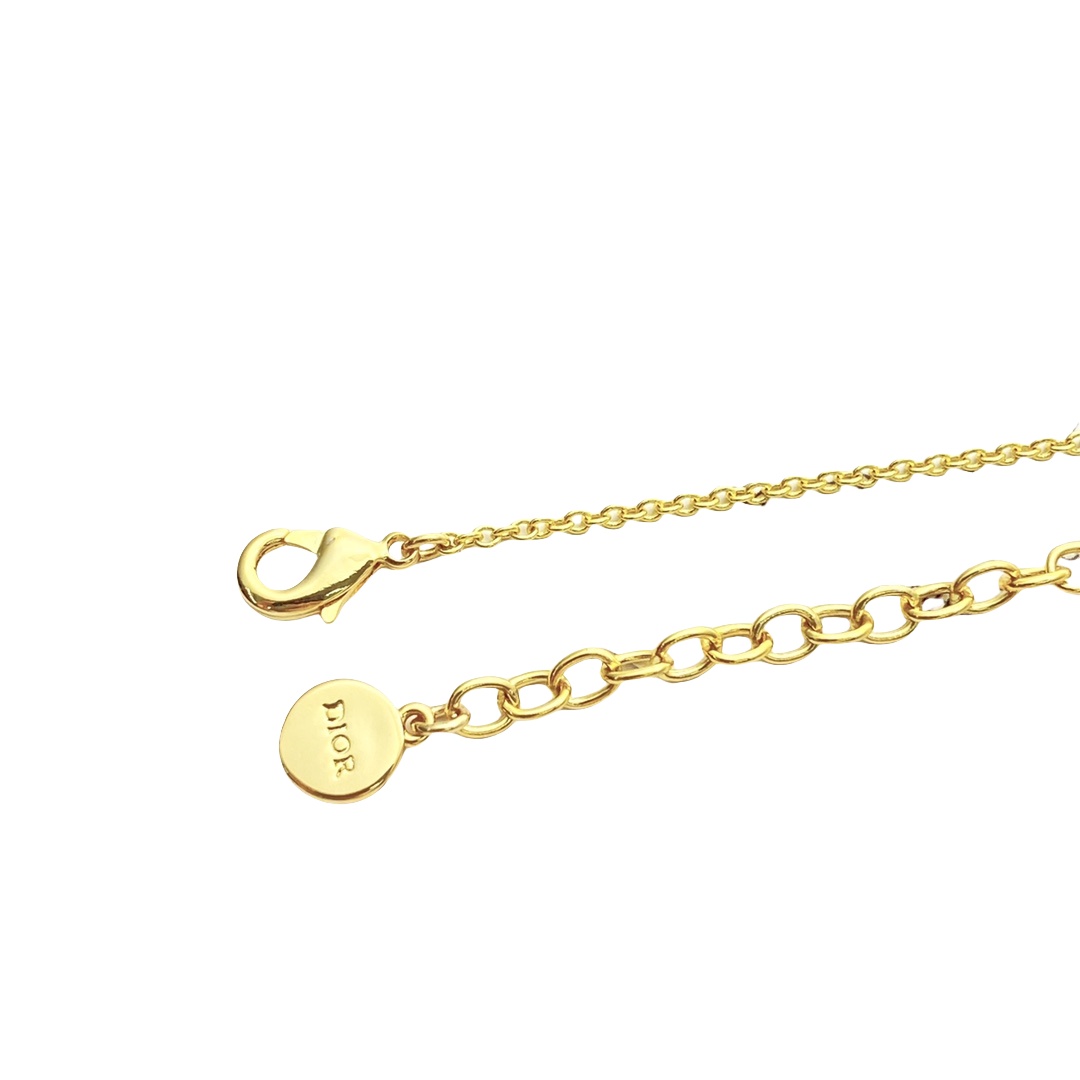 CDN276 Dior Petit CD baroque pendant necklace - ccjewelryacc