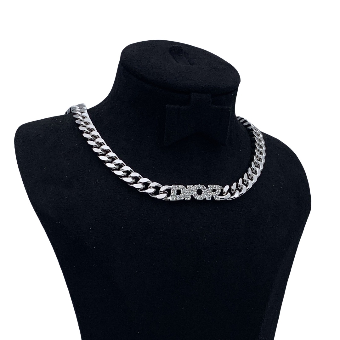 CDN238 Dior chain choker necklace - ccjewelryacc