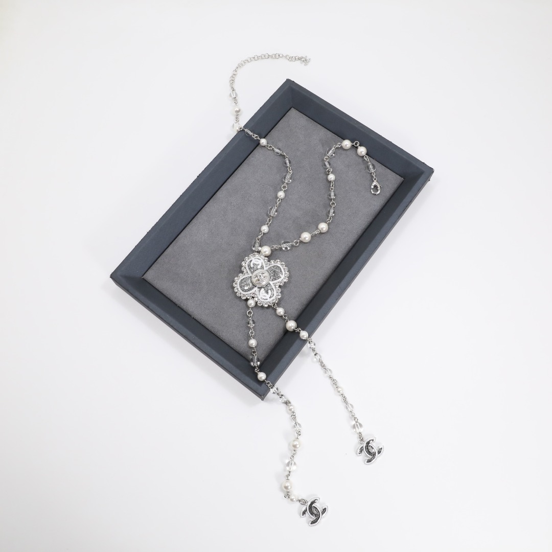 CCN279 Chanel cross tassels necklace - ccjewelryacc