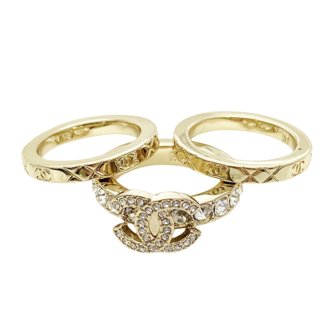 CCR022 chanel stacking rings - ccjewelryacc