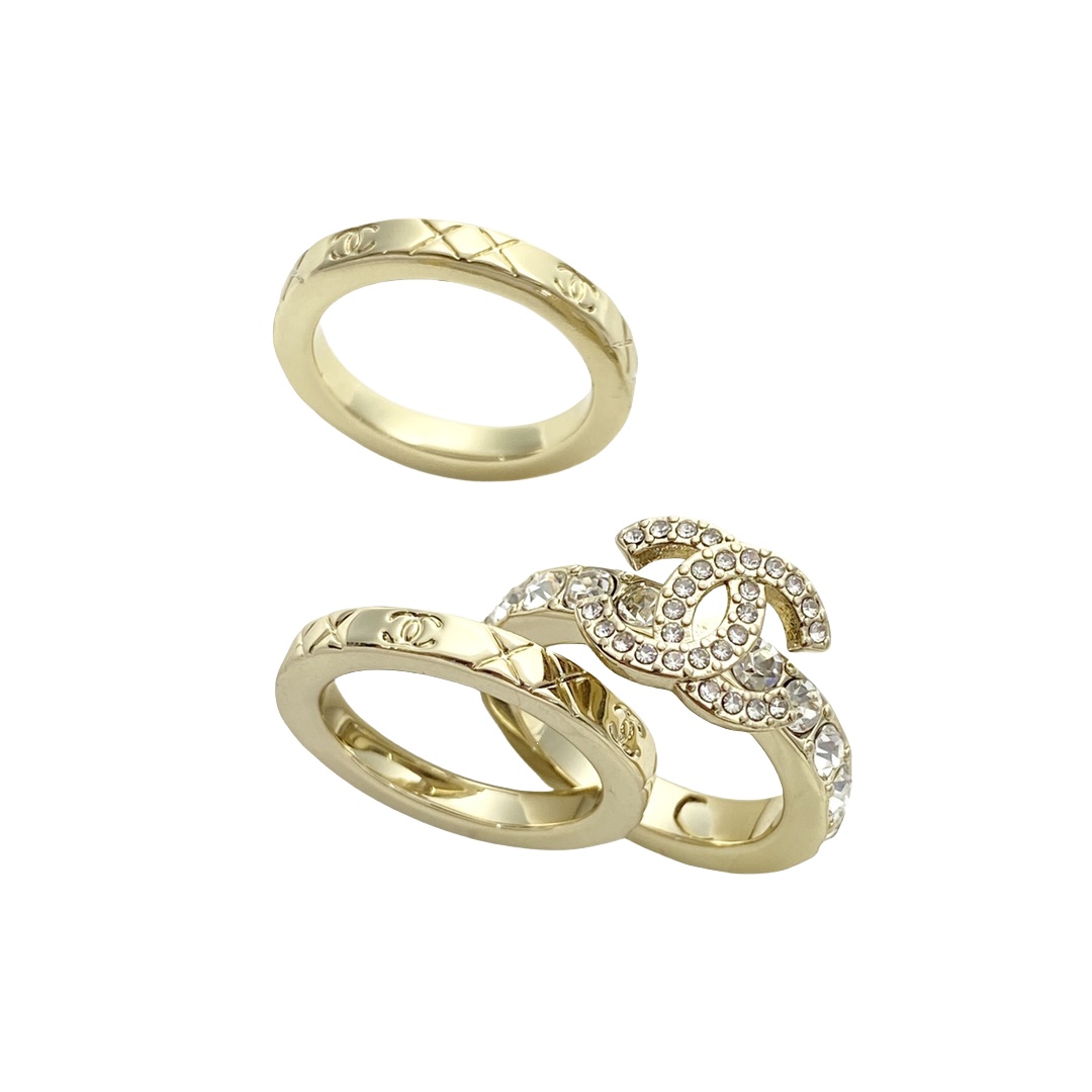 CCR022 chanel stacking rings - ccjewelryacc