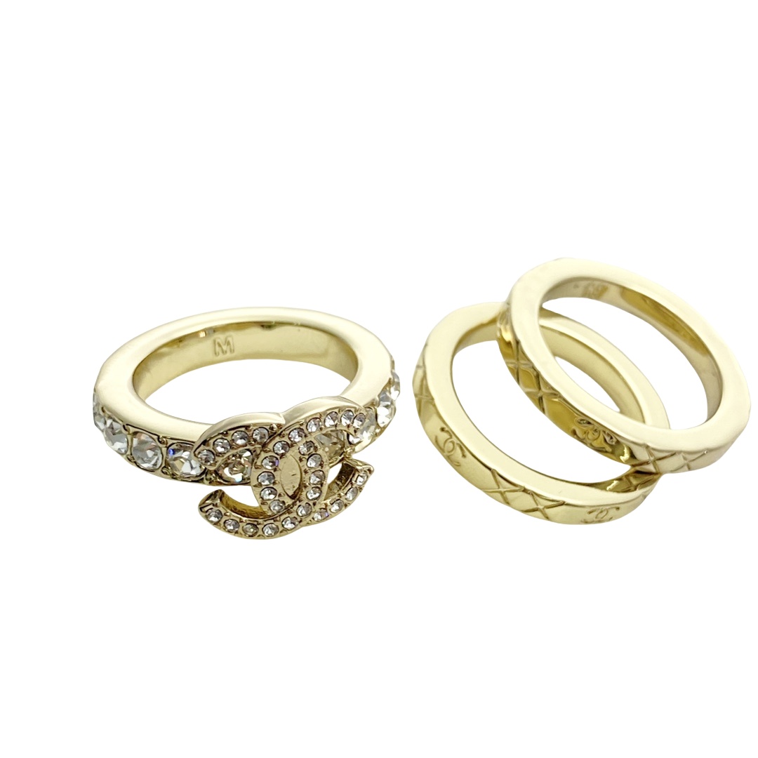 CCR022 chanel stacking rings - ccjewelryacc