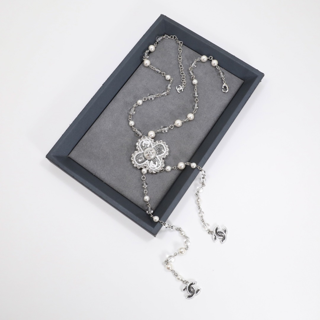 CCN279 Chanel cross tassels necklace - ccjewelryacc