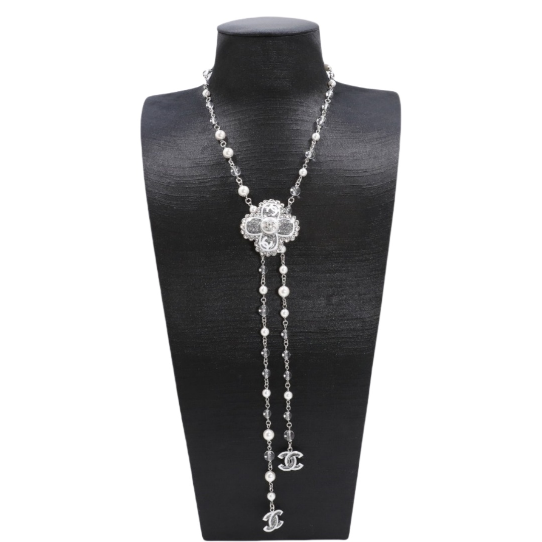 CCN279 Chanel cross tassels necklace - ccjewelryacc