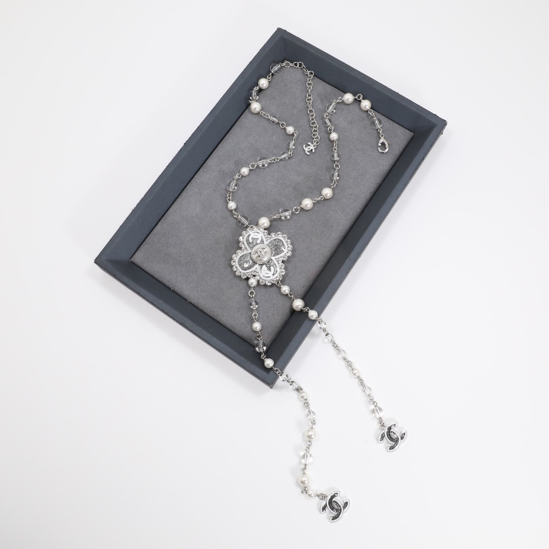 CCN279 Chanel cross tassels necklace - ccjewelryacc