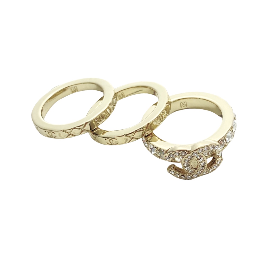 CCR022 chanel stacking rings - ccjewelryacc