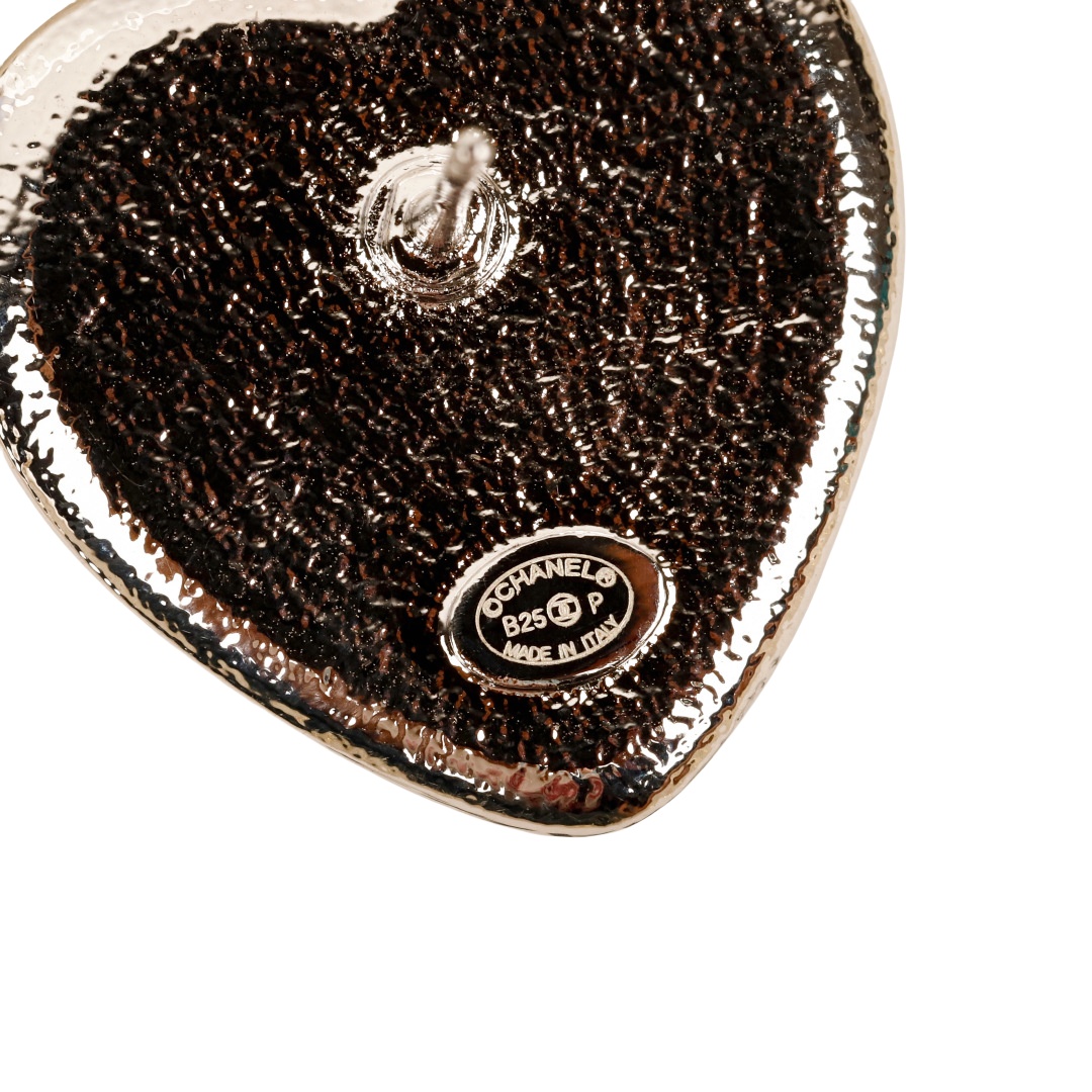 CCE270 Blue heart cc stud earrings - ccjewelryacc