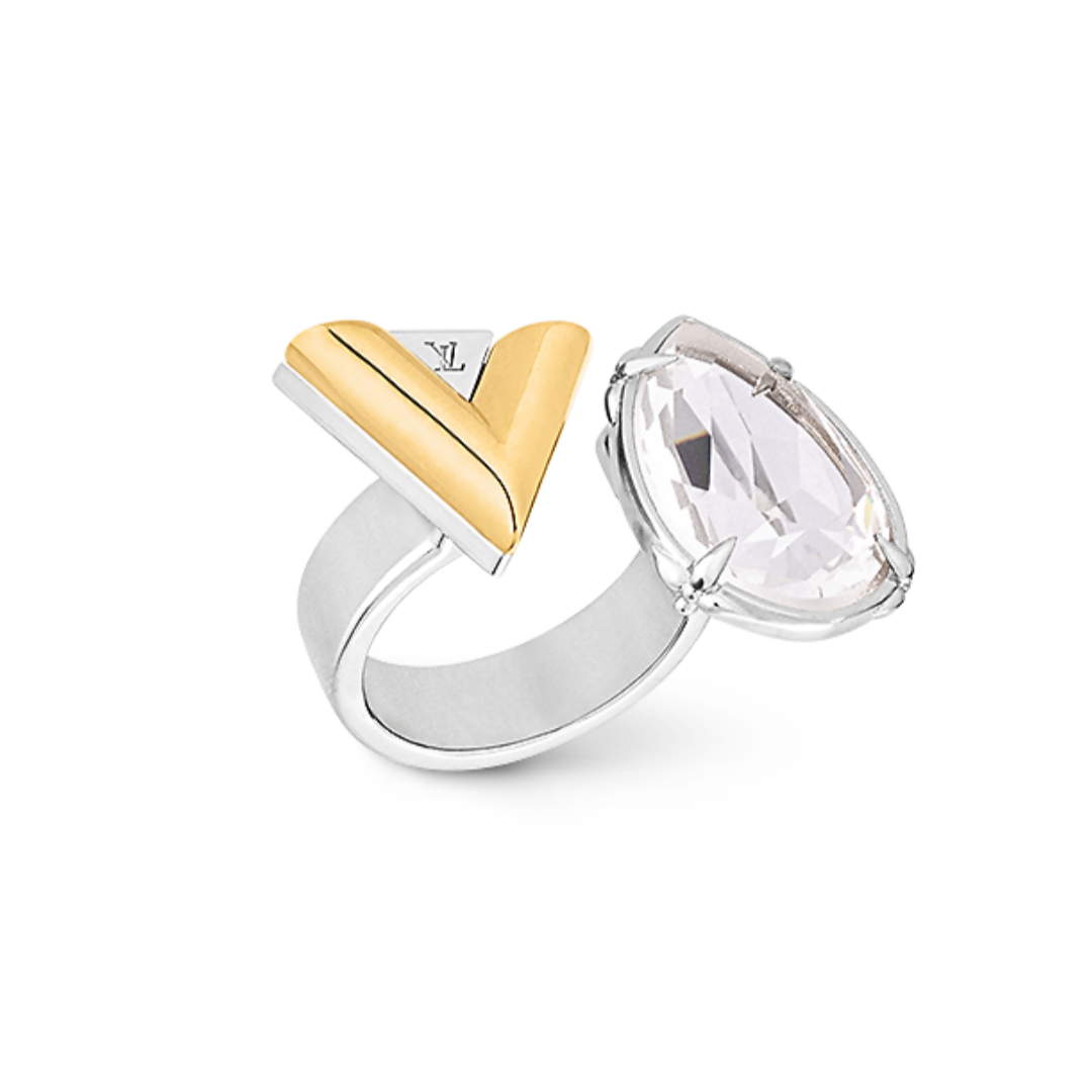 LVR011 V for Vuitton Ring - ccjewelryacc