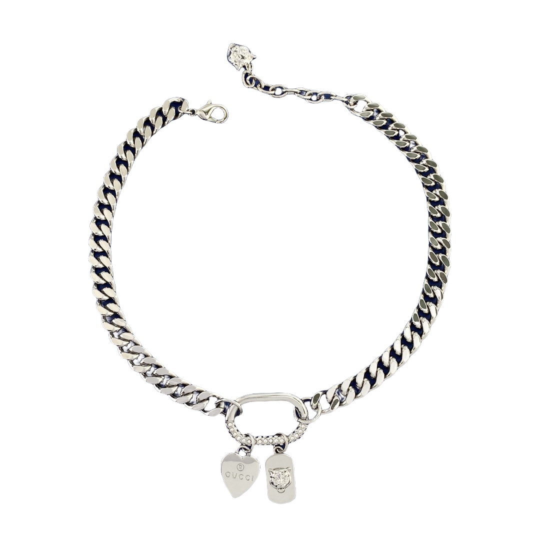 GGN060 Gucci trademark heart Necklace - ccjewelryacc
