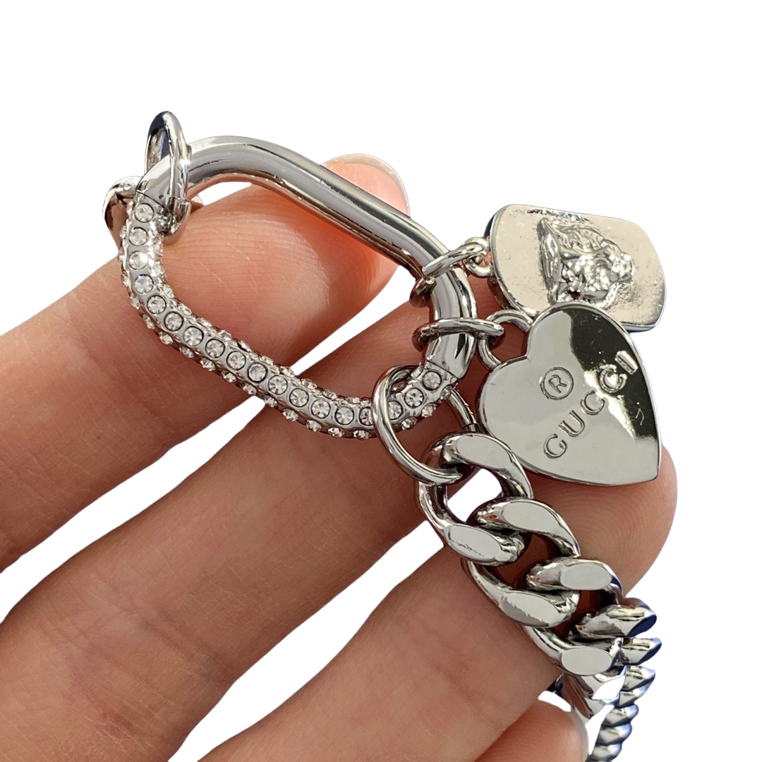 GGN060 Gucci trademark heart Necklace - ccjewelryacc