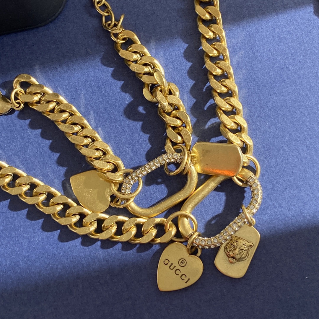 GGS052 Gucci trademark heart bracelet - ccjewelryacc