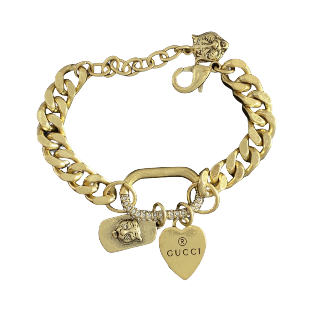 GGS052 Gucci trademark heart bracelet - ccjewelryacc