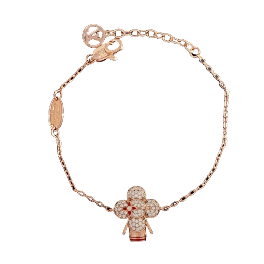 LVS079 LV clover flower bracelet - ccjewelryacc