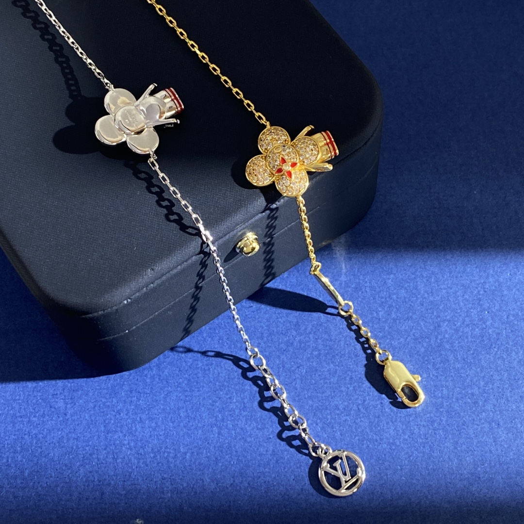 LVS079 LV clover flower bracelet - ccjewelryacc