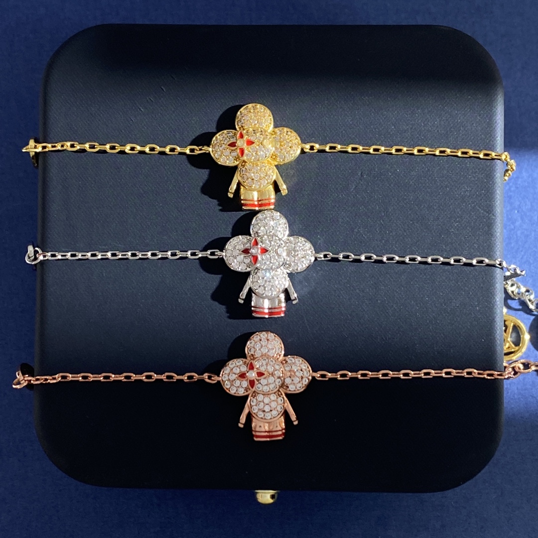LVS079 LV clover flower bracelet - ccjewelryacc